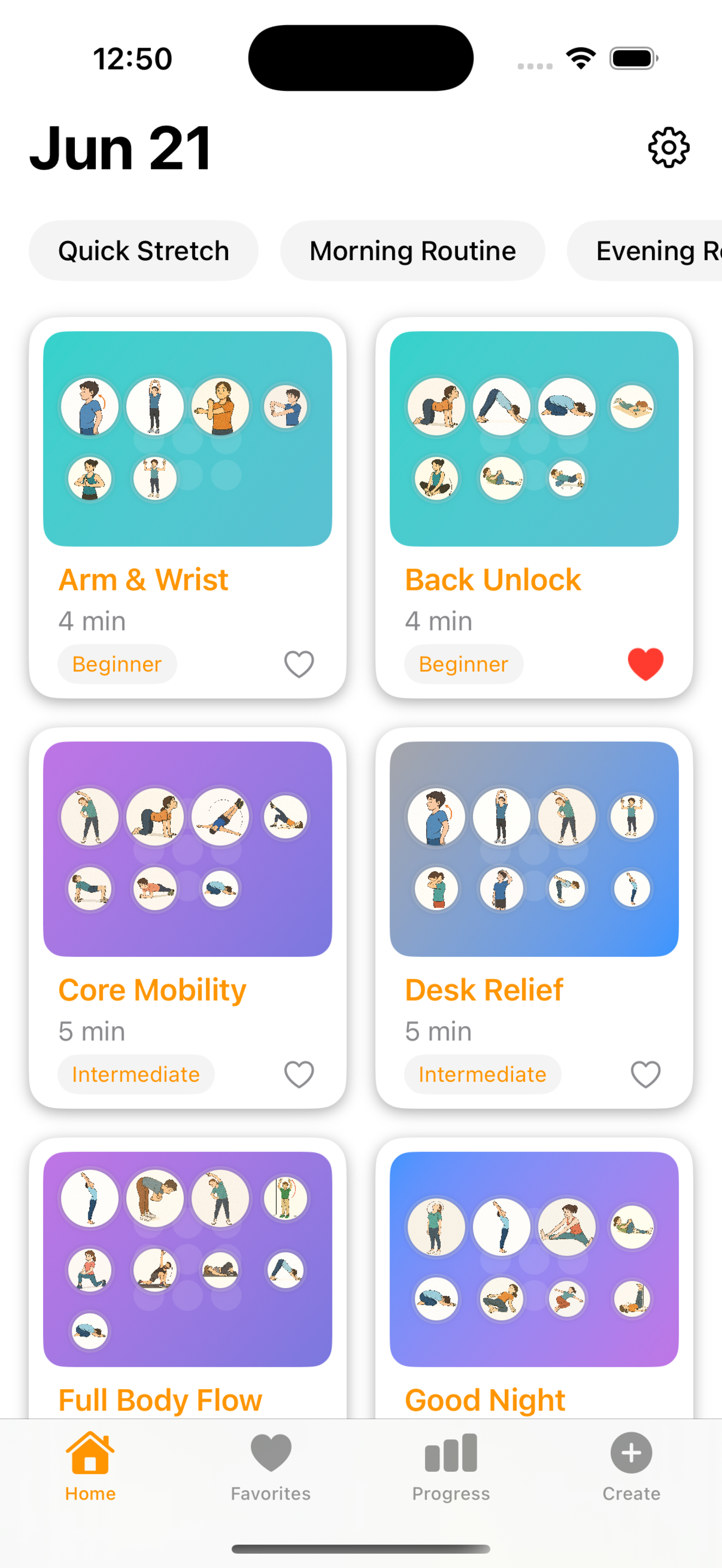 FlexDay App - Home Dashboard