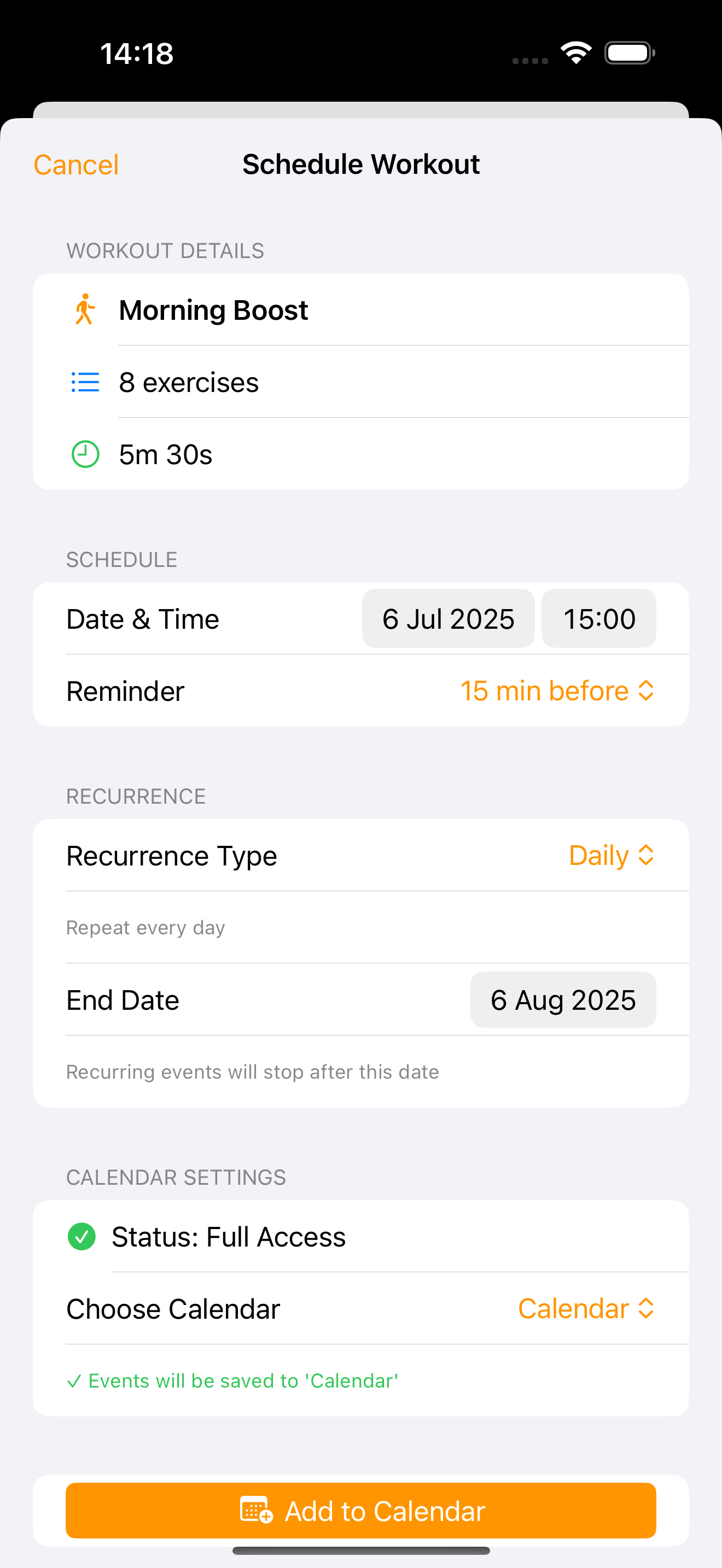 FlexDay Calendar Schedule